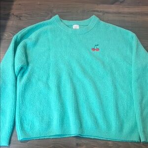 3/$15 A New Day Green Ribbed Sweater Cozy Minimalist Clean Girl Capsule XL